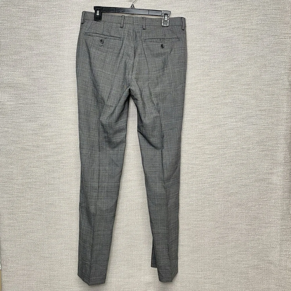 Banana Republic Suit 2 Piece 42R (33x33.5) 2B2V Slim Light Gray Crosshatch Plaid